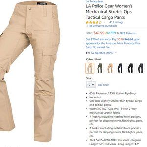 LA Police Gear Tactical Pants
